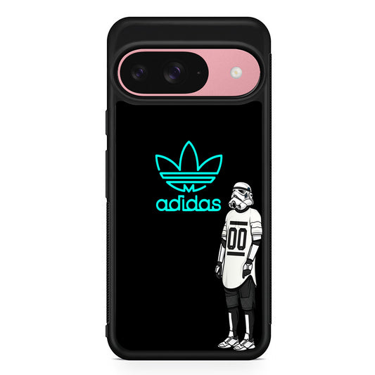 Adidas Neon Stormtrooper Google Pixel 9 Case | Google Pixel 9 Protective Rubber Case