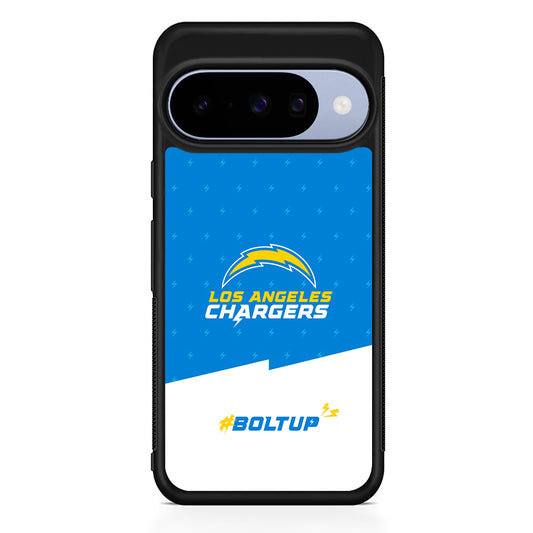 NFL Los Angeles Chargers Pattern Google Pixel 10 Case | Google Pixel 10 Rubber Protective Case