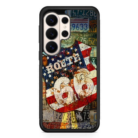 Route 66 Classic Plate Samsung Galaxy S26 Ultra Case | Slim Protective Case for Samsung Galaxy S26 Ultra