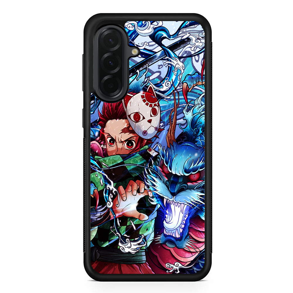 Tanjiro Kamado Kimetsu No Yaiba Samsung Galaxy A36 Case | Protective Rubber Cover