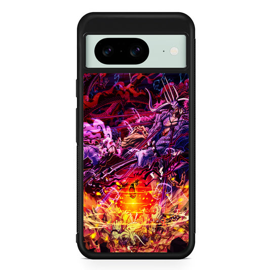 One Piece Luffy VS Kaido Google Pixel 8 Case | Durable Protective Cover for Google Pixel 8
