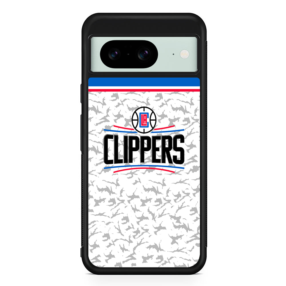 NBA Los Angeles Clippers Logo Google Pixel 8 Case | Durable Protective Cover for Google Pixel 8