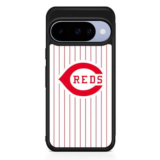 MLB Cincinnati Reds Team Google Pixel 10 Case | Google Pixel 10 Rubber Protective Case
