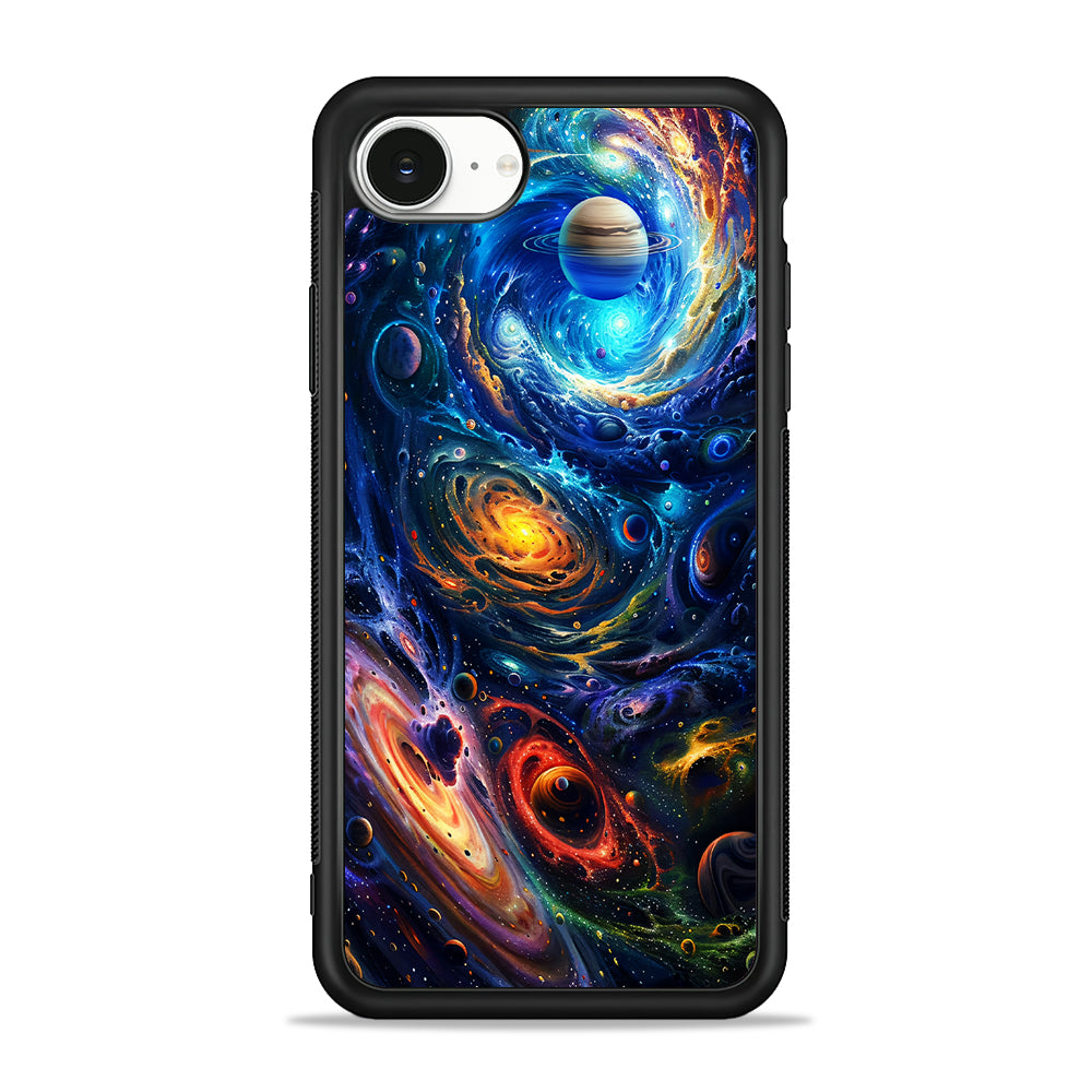 Colorful Galaxy Big Universe iPhone 16e Case | Protective Phone Cover