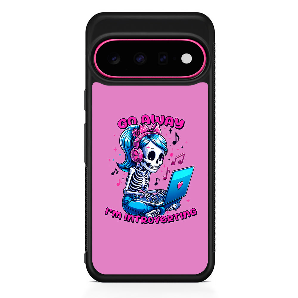 Skeleton Go Away I'm Introverting Google Pixel 11 Case | Slim Shockproof Cover