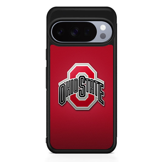 Ohio State Logo Red Google Pixel 10 Pro Case | Slim Google Pixel 10 Pro Rubber Case
