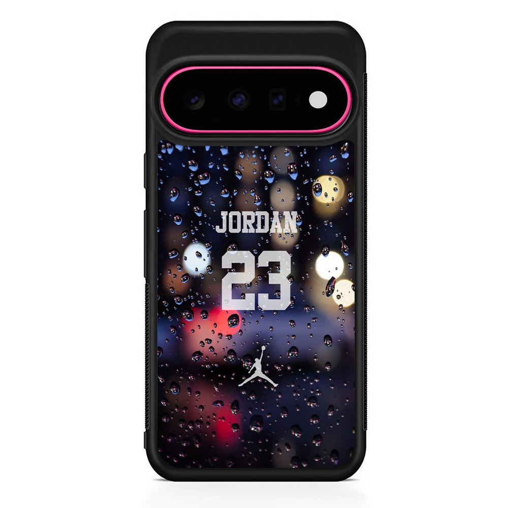 Air Jordan Glow from Rainy Night Google Pixel 11 Case - Stylish Protective Phone Case
