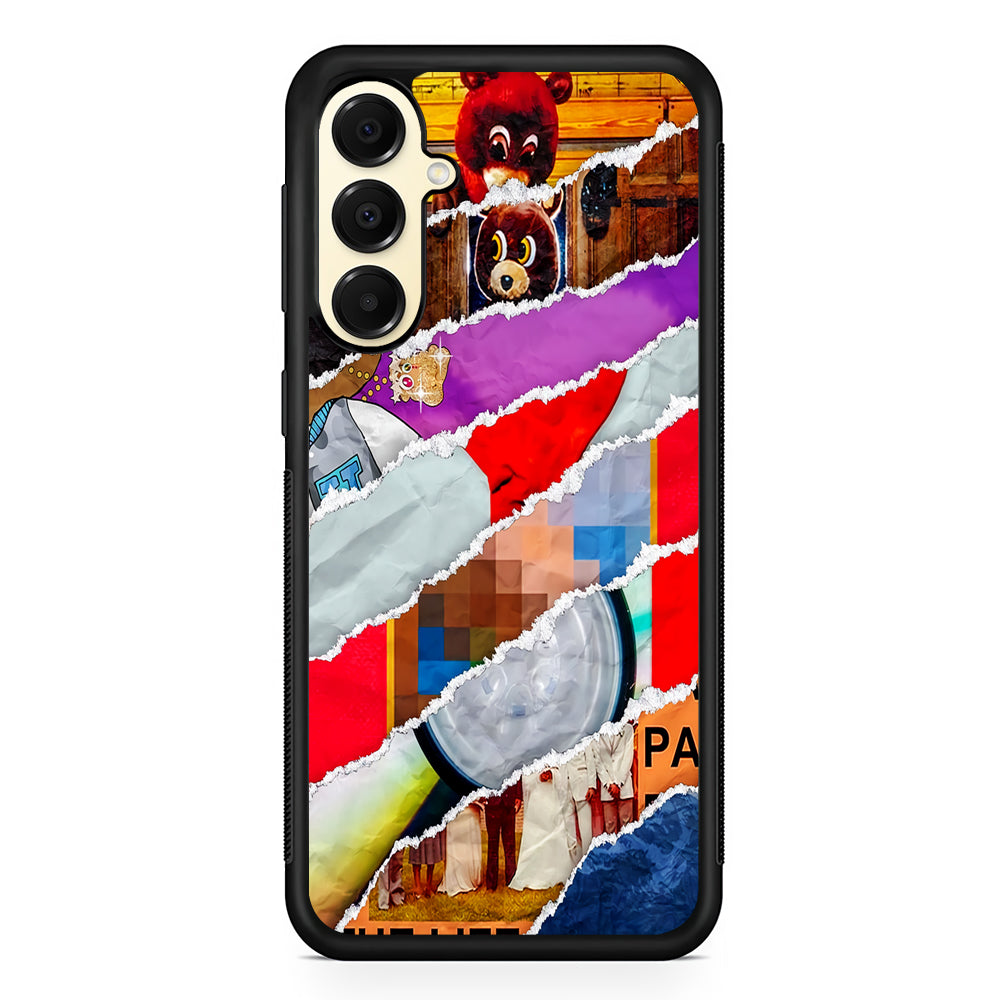 Kanye West Album Collage Samsung Galaxy A16 Case | Slim Rubber Samsung Galaxy A16 Case