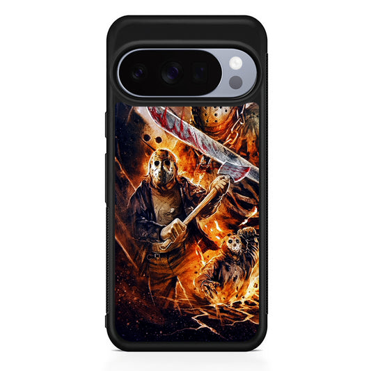 Friday the 13th Terror Google Pixel 10 Pro Case | Slim Google Pixel 10 Pro Rubber Case