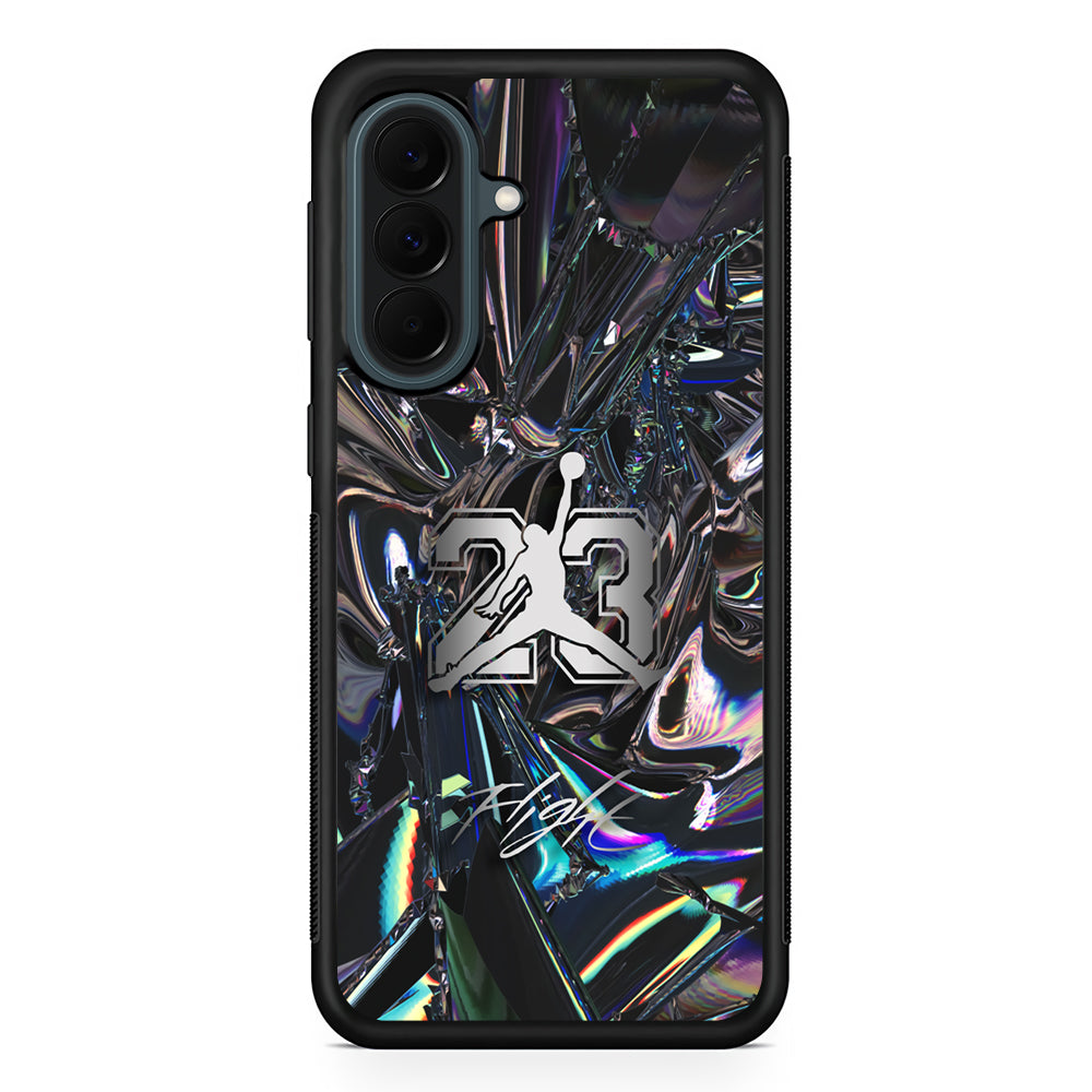 Air Jordan Abstract Mirror Backdrop Samsung Galaxy A37 Case | Custom Samsung Galaxy A37 Protective Cover