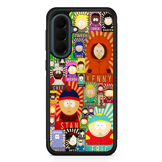 South Park All Characters Samsung Galaxy A37 Case | Samsung Galaxy A37 Rubber Phone Case