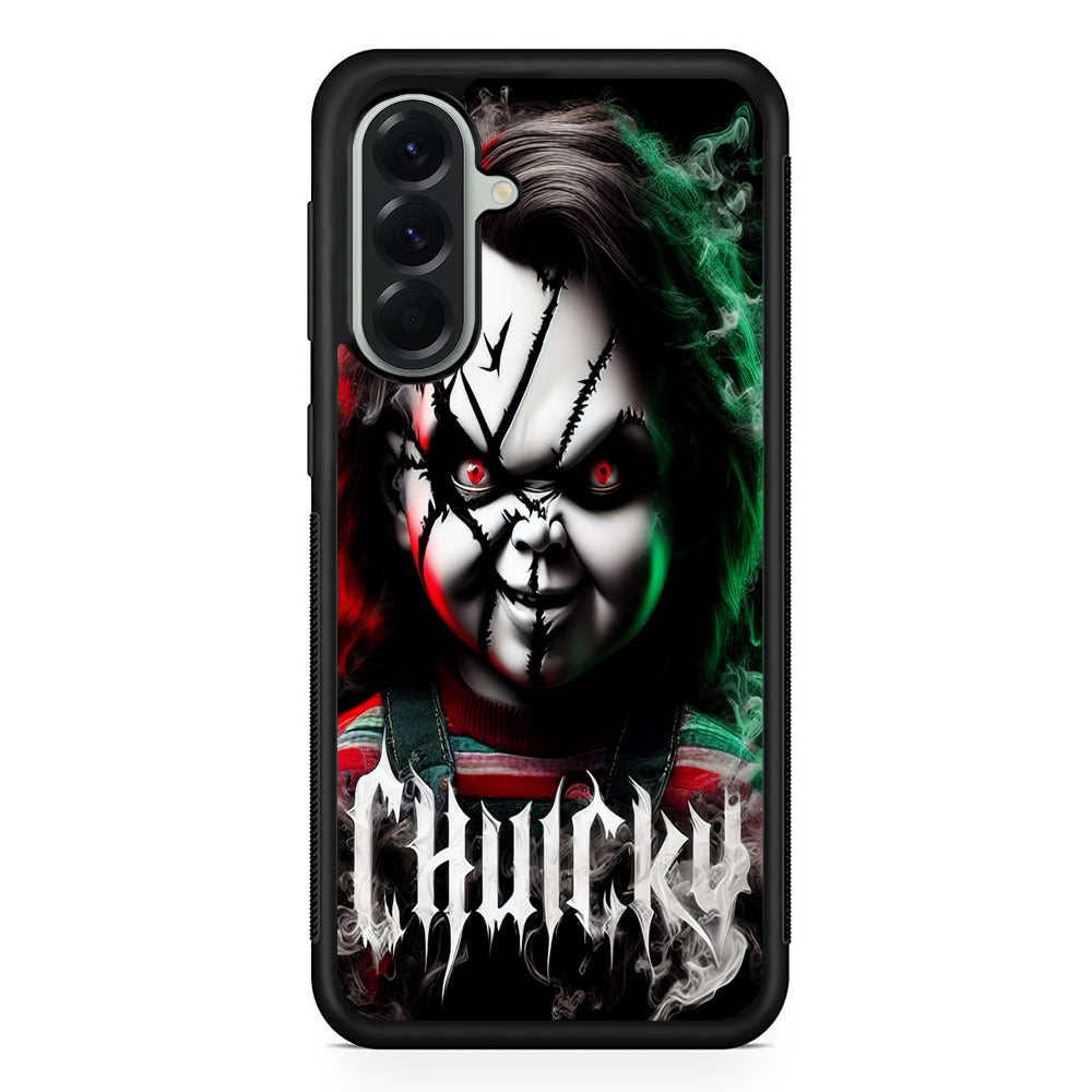 Chucky Doll Scary Face Samsung Galaxy A56 Case | Samsung Galaxy A56 Protective Rubber Case