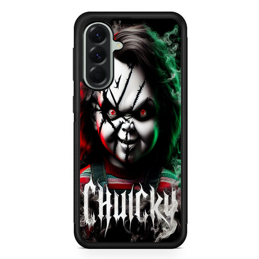Chucky Doll Scary Face Samsung Galaxy A56 Case | Samsung Galaxy A56 Protective Rubber Case