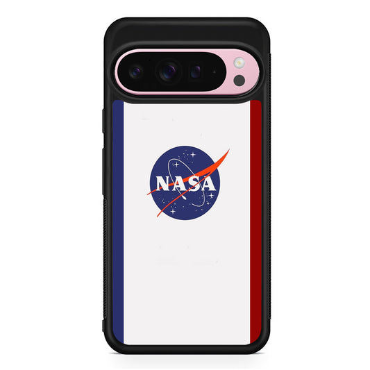 Nasa Stripe Blue Red Emblem Google Pixel 9 Pro XL Case | Protective Cover