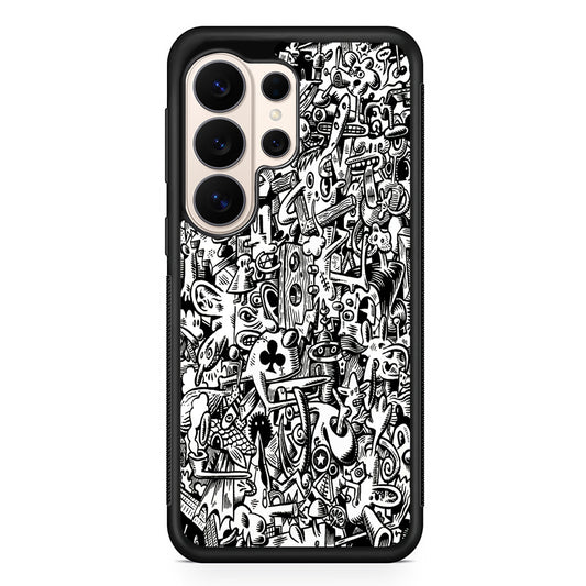Graffiti Doodle Monokrom Samsung Galaxy S26 Ultra Case | Slim Protective Case for Samsung Galaxy S26 Ultra