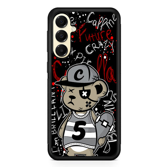 Crew Five Skater Bear Samsung Galaxy A16 Case | Slim Rubber Samsung Galaxy A16 Case