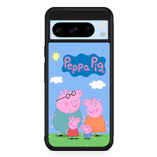 Peppa Pig Family Google Pixel 8 Pro Case | Slim Rubber Case for Google Pixel 8 Pro