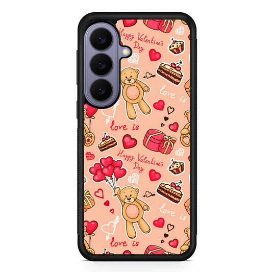 Valentine’s Day with Teddy Bears Samsung Galaxy S26 Case | Durable Rubber Case for Samsung Galaxy S26