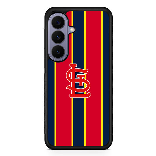 MLB St Louis Cardinals Logo Samsung Galaxy S26 Case | Durable Rubber Case for Samsung Galaxy S26