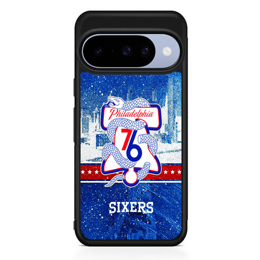 NBA Philadelphia 76ers Sixers Google Pixel 10 Case | Google Pixel 10 Rubber Protective Case