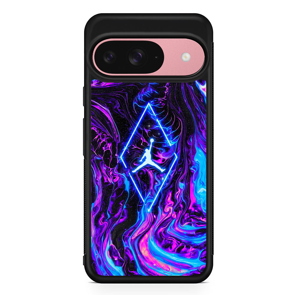 Air Jordan Luminesce The World Google Pixel 9 Case | Google Pixel 9 Protective Rubber Case