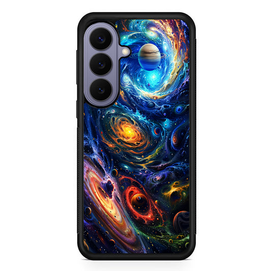 Colorful Galaxy Big Universe Samsung Galaxy S26 Case | Durable Rubber Case for Samsung Galaxy S26