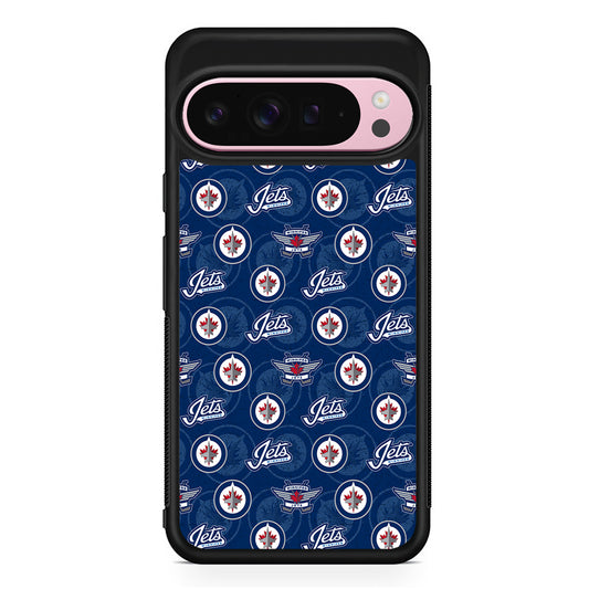 NHL Winnipeg Jets Pattern Google Pixel 9 Pro XL Case | Protective Cover