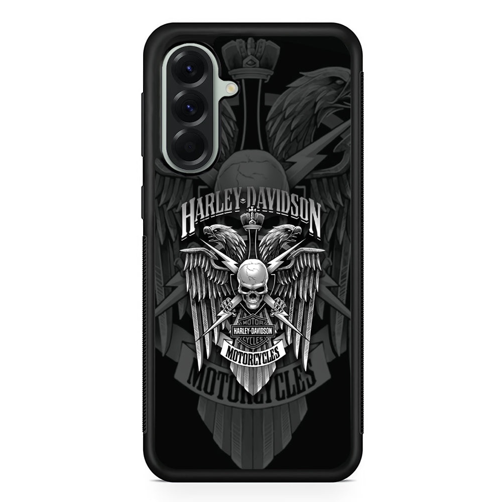 Harley Davidson Silver Pinion Samsung Galaxy A56 Case | Durable Samsung Galaxy A56 Cover