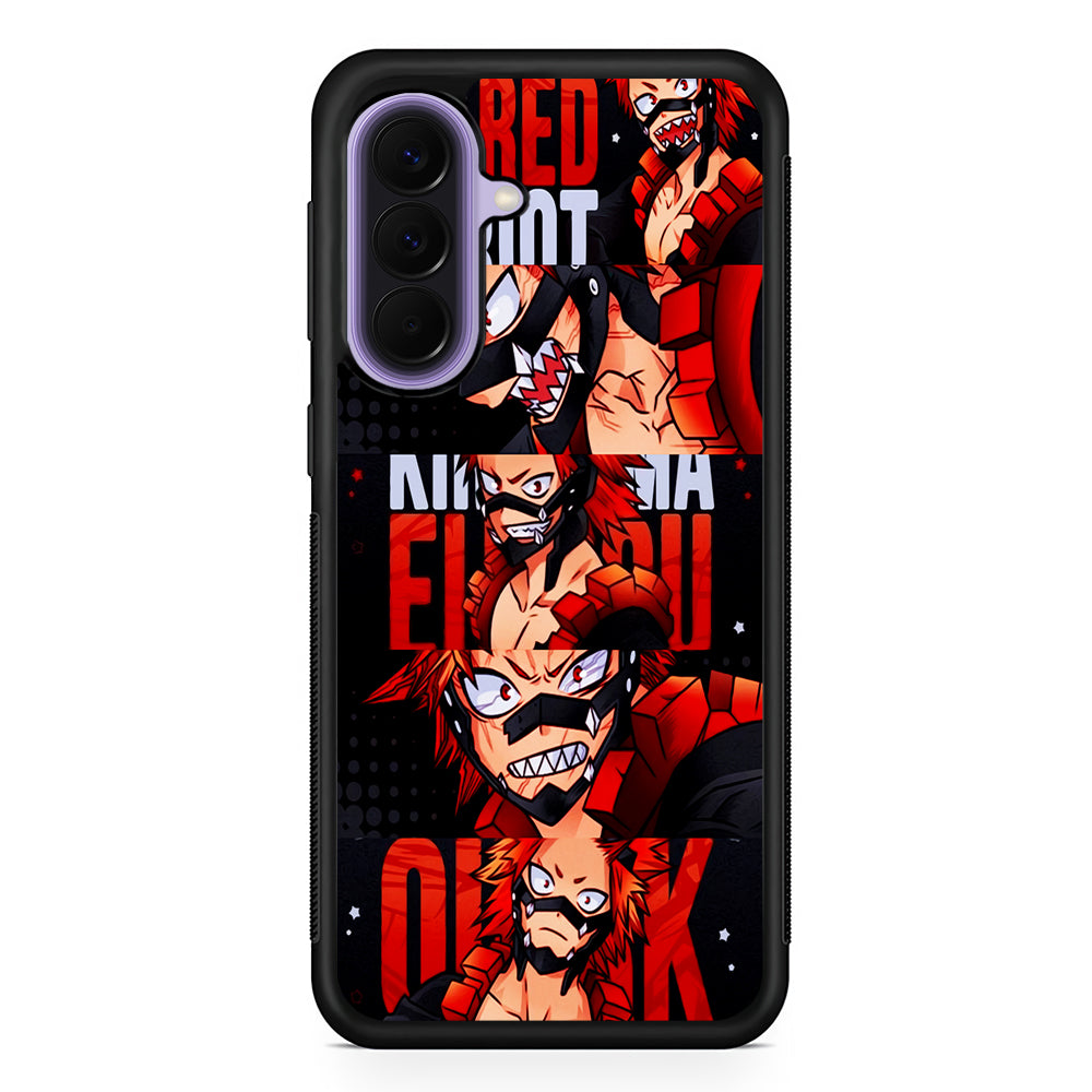 Red Riot Eijiro Kirishima Aesthetic Samsung Galaxy A57 Case | Slim Samsung Galaxy A57 Rubber Case