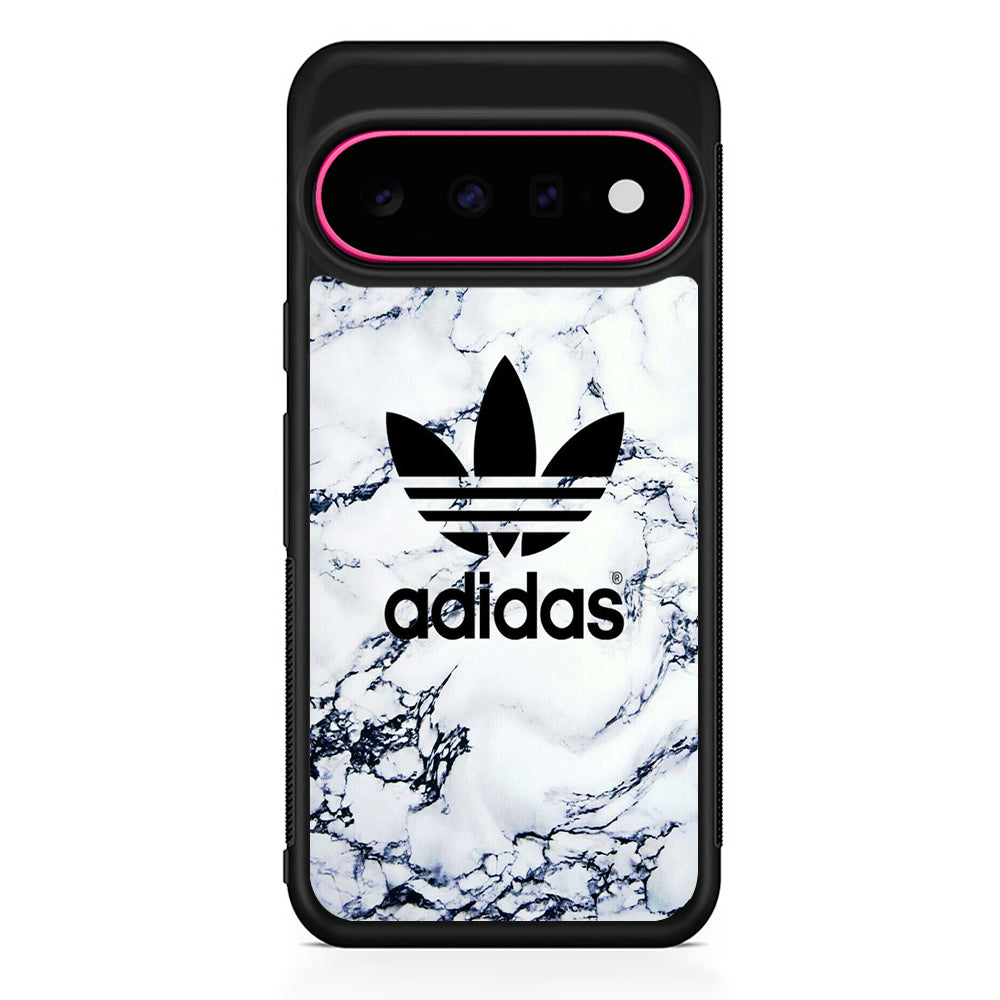 Adidas White Marble Google Pixel 11 Case - Stylish Protective Phone Case