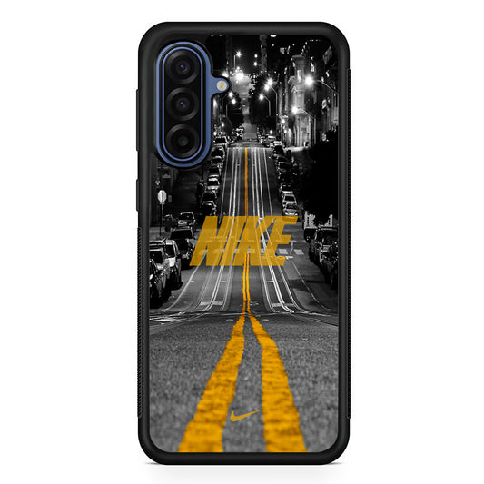 Nike Night Yellow Flames Samsung Galaxy A17 Case | Samsung Galaxy A17 Protective Rubber Case