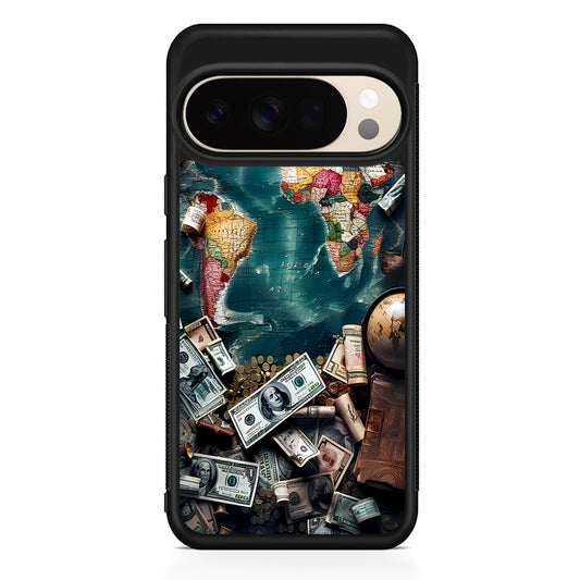 Money on The Map Travel Google Pixel 10 Pro XL Case | Slim Google Pixel 10 Pro XL Protective Case