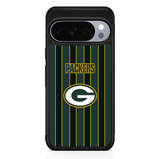 NFL Green Bay Packers Yellow Line Google Pixel 10 Pro Case | Slim Google Pixel 10 Pro Rubber Case