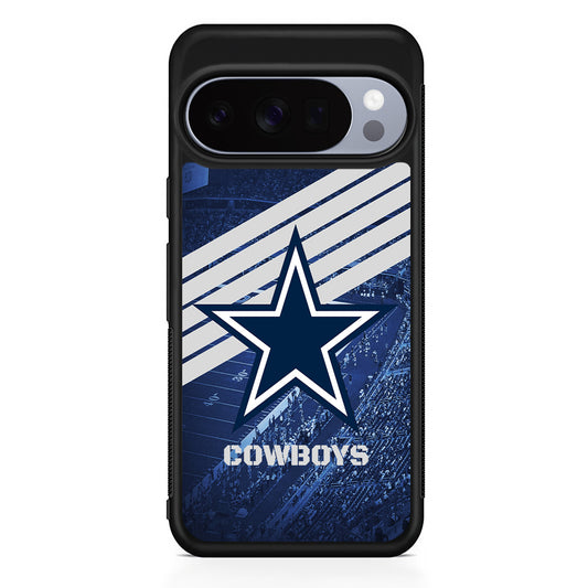 NFL Dallas Cowboys All Blue Stadium Google Pixel 10 Pro Case | Slim Google Pixel 10 Pro Rubber Case