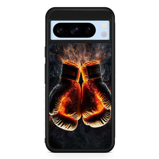 Boxing Gloves In Fire Google Pixel 8 Pro Case | Slim Rubber Case for Google Pixel 8 Pro