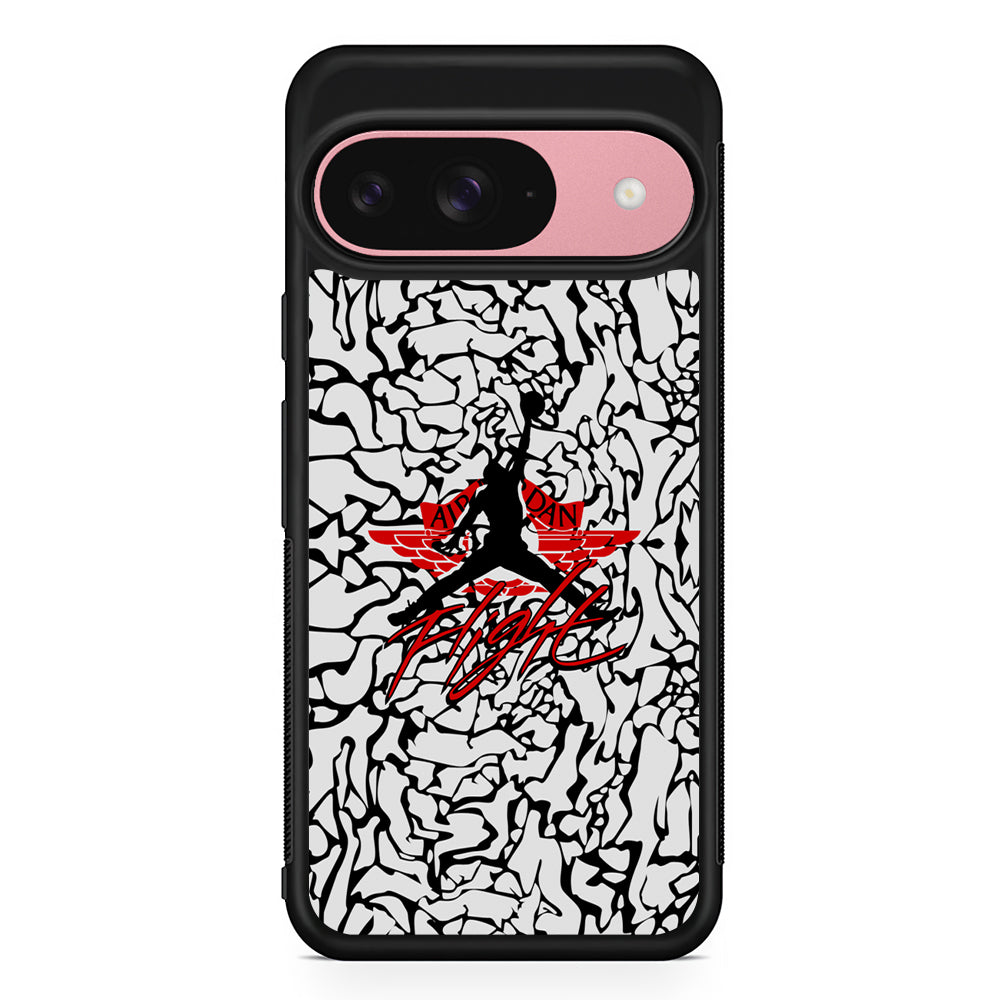 Air Jordan Endemic Patern Google Pixel 9 Case | Google Pixel 9 Protective Rubber Case