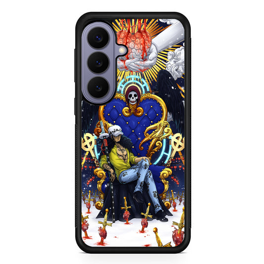 One Piece Trafalgar Law Heart Stealer Samsung Galaxy S26 Case | Durable Rubber Case for Samsung Galaxy S26