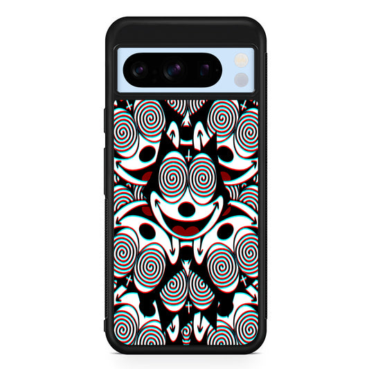 Felix The Cat Hypnotic Google Pixel 8 Pro Case | Slim Rubber Case for Google Pixel 8 Pro