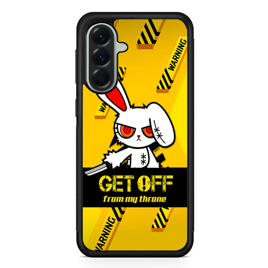 Angry Bunny Throne Samsung Galaxy A56 Case | Samsung Galaxy A56 Protective Rubber Case