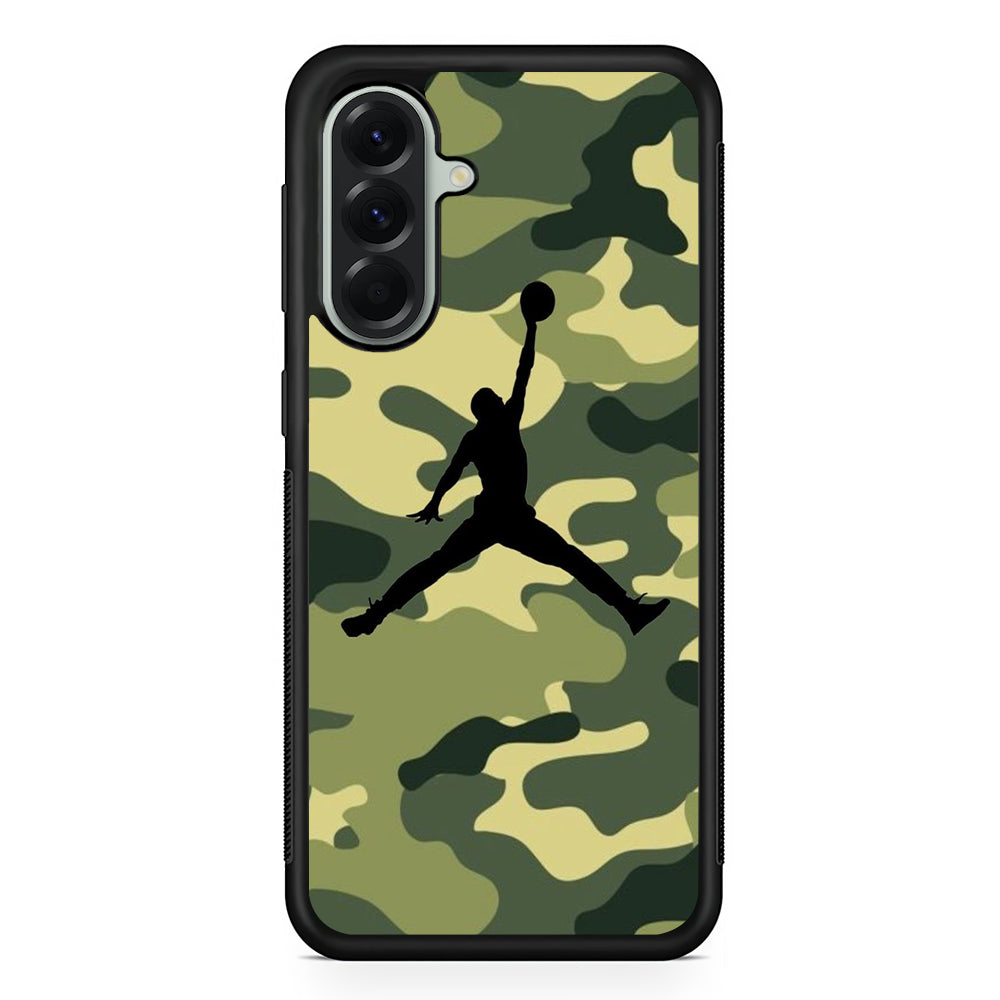 Jordan Camo Fighter Samsung Galaxy A56 Case | Samsung Galaxy A56 Rubber Protective Case