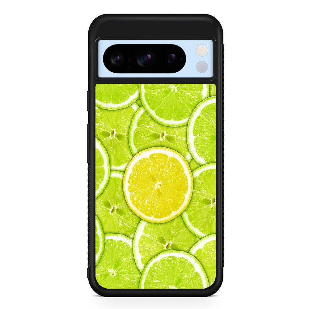 Lime Slice Citrus Fruit Google Pixel 8 Pro Case | Slim Rubber Case for Google Pixel 8 Pro