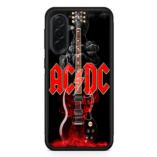 ACDC Rock Guitar Samsung Galaxy A36 Case | Protective Rubber Cover