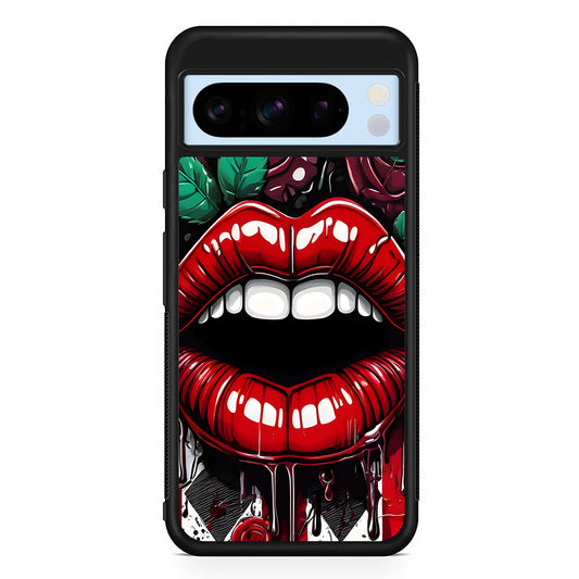Sexy Big Lips Closeup Google Pixel 8 Pro Case | Slim Rubber Case for Google Pixel 8 Pro