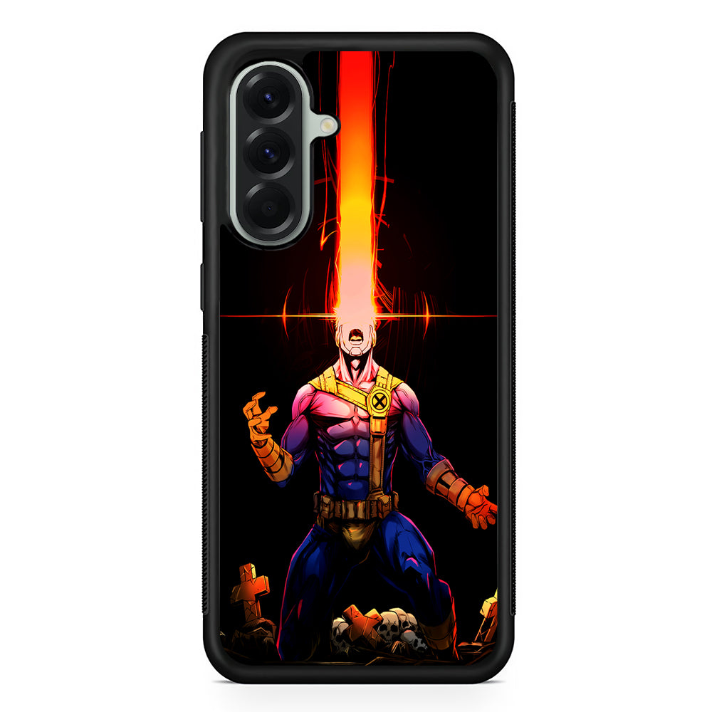 X-Men Cyclops Angry Samsung Galaxy A56 Case | Samsung Galaxy A56 Protective Rubber Case