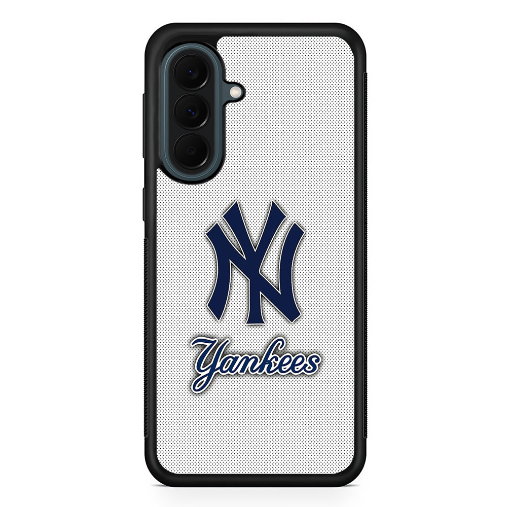 MLB New York Yankees Team Samsung Galaxy A37 Case | Samsung Galaxy A37 Rubber Phone Case