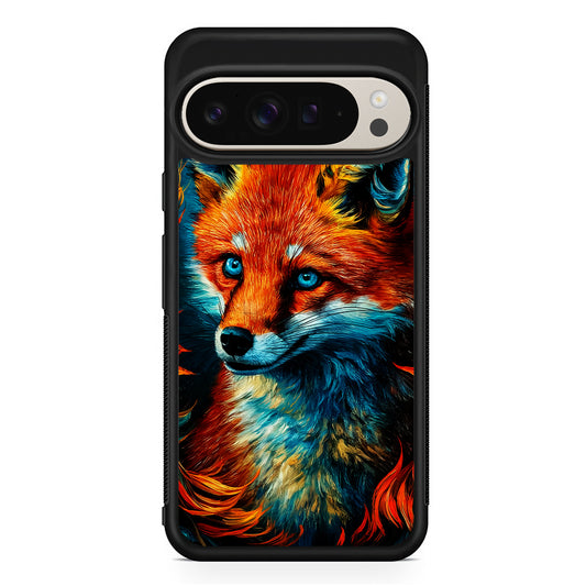 Painting Of A Fox Google Pixel 9 Pro Case | Slim Protective Cover