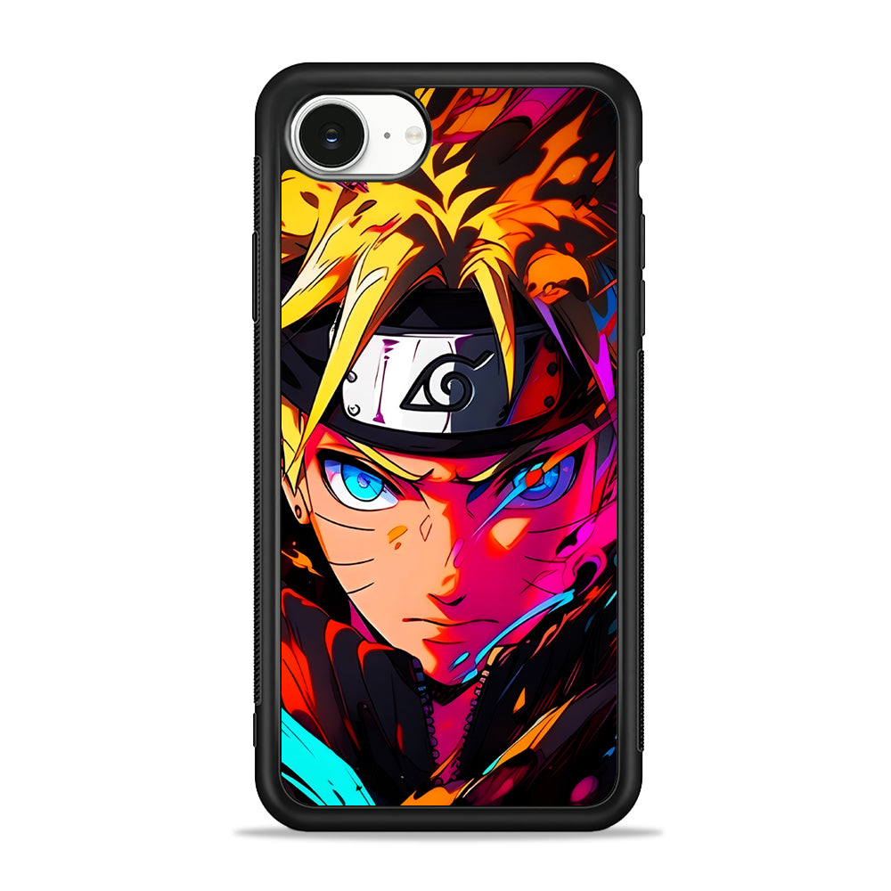 Naruto Uzumaki Colorful Art iPhone 16e Case | Protective Phone Cover