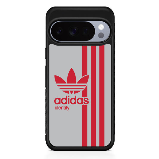 Adidas Red Identity Google Pixel 10 Pro Case | Slim Google Pixel 10 Pro Rubber Case