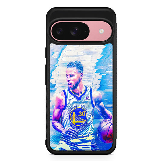 Stephen Curry Golden State Art Google Pixel 9 Case | Google Pixel 9 Protective Rubber Case