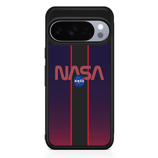 Nasa Stripe Line Red Google Pixel 10 Pro Case | Slim Google Pixel 10 Pro Rubber Case